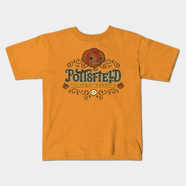 Pottsfield Harvest Festival Kids T-Shirt by Pufahl